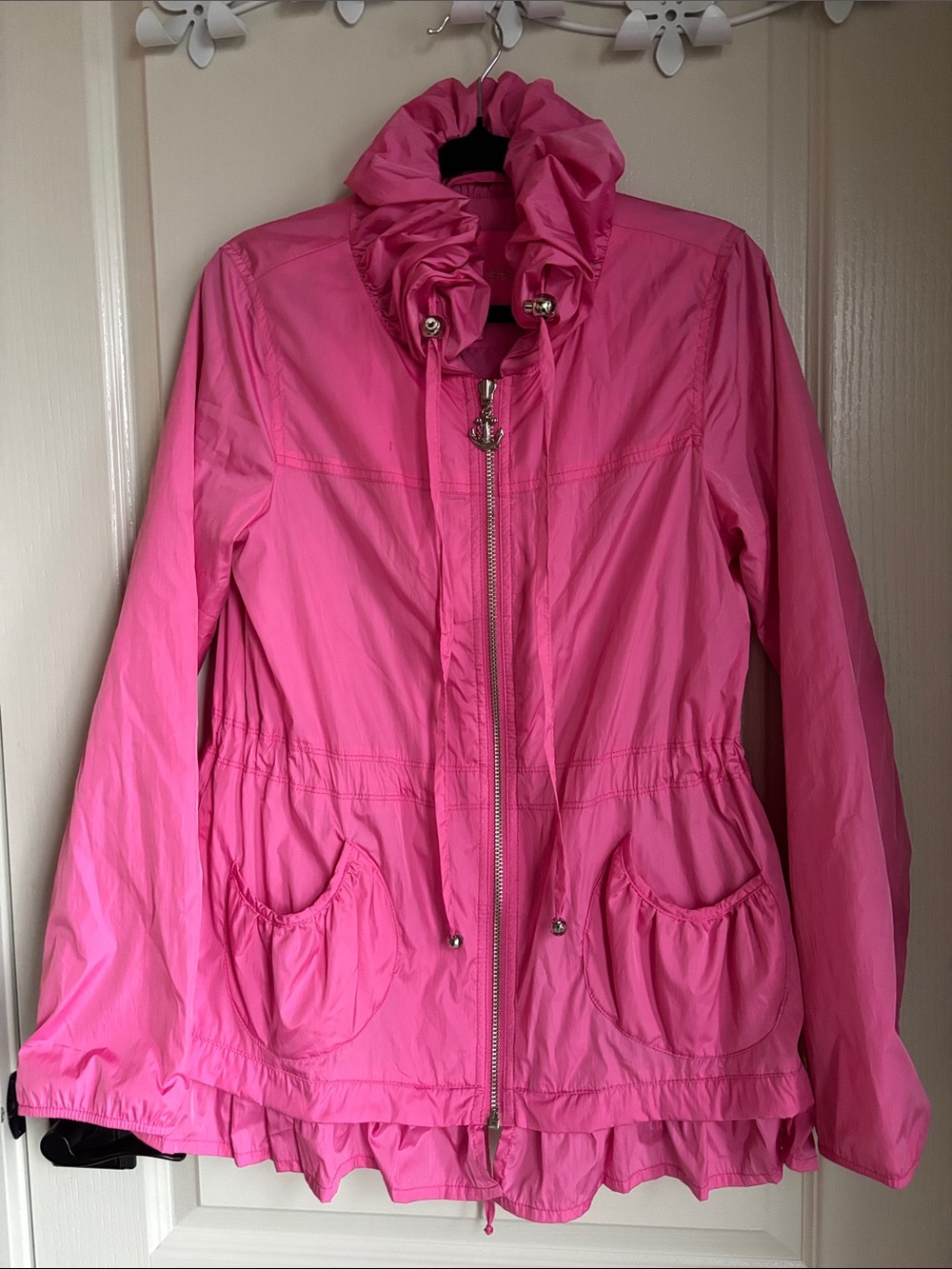 Betsey Johnson pink coat Sz Sm